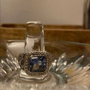 John Hardy Gemstone & Diamond Ring sz 6